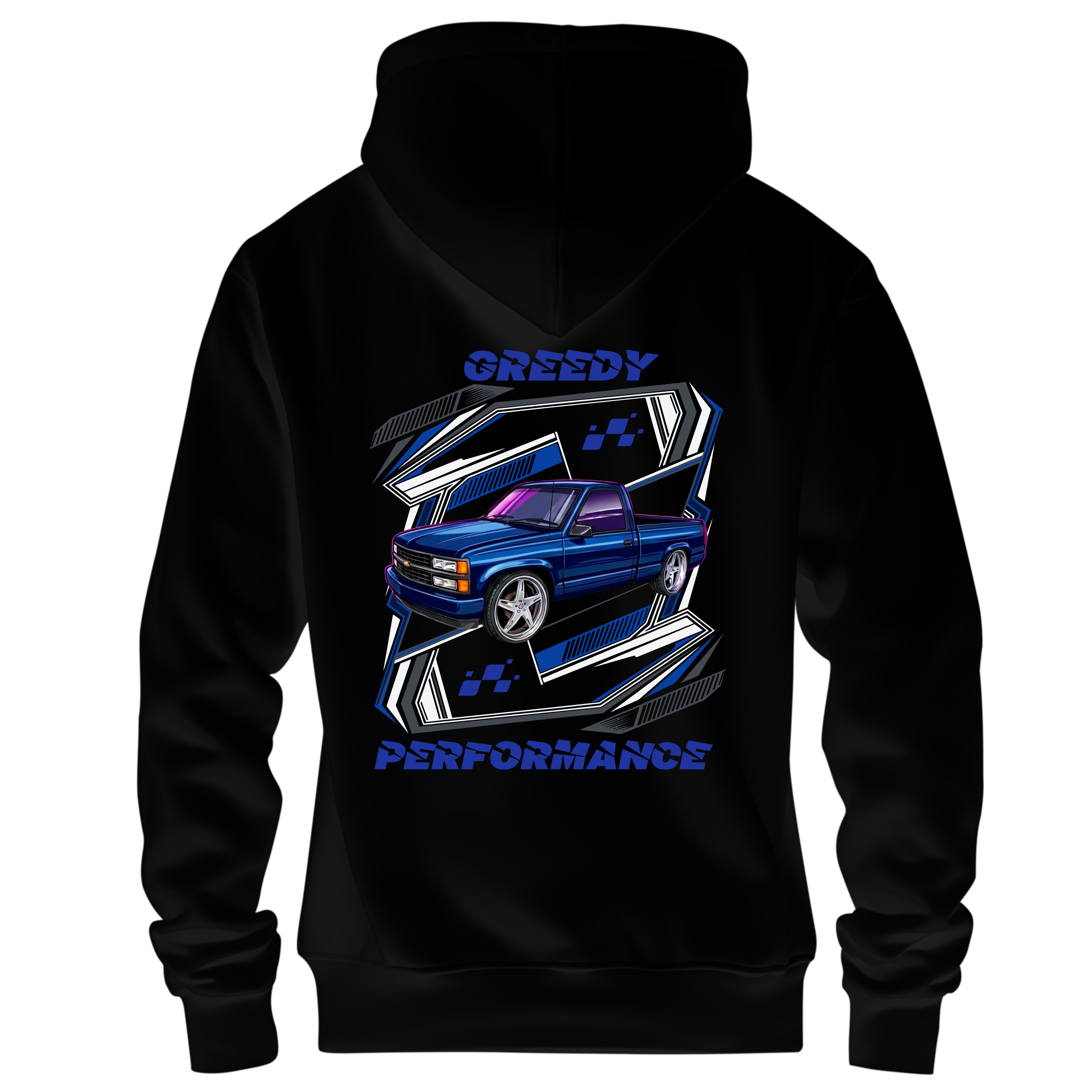 Black hoodie with OBS logo