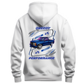 White hoodie with OBS logo